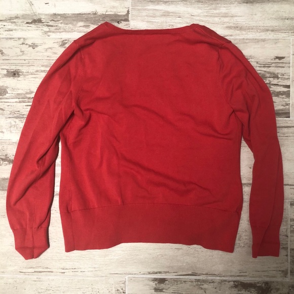 J. Jill Sunset Orange Cardigan (Size M) - Picture 2 of 2